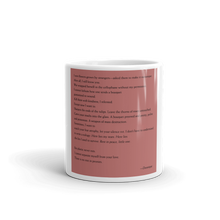 Load image into Gallery viewer, Glossy Mug: Donnique Williams Rest in Peonies Poem Only
